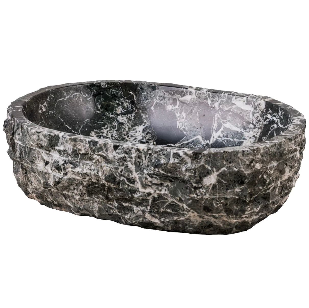 کاسه مرمر گورخری مشکی